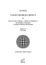 Radu Voinescu (coord.) – Actele colocviilor de critică