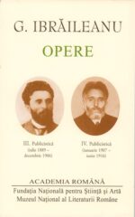 <i>Opere</i>, vol. III-IV<br> de G. Ibrăileanu